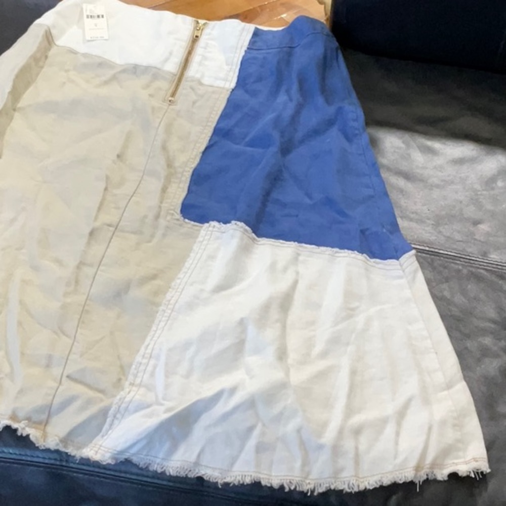 Anthropologie Holding Horses Patchwork Denim Skirt - Picture 9 of 13